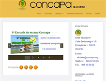 Tablet Screenshot of concapaalicante.org